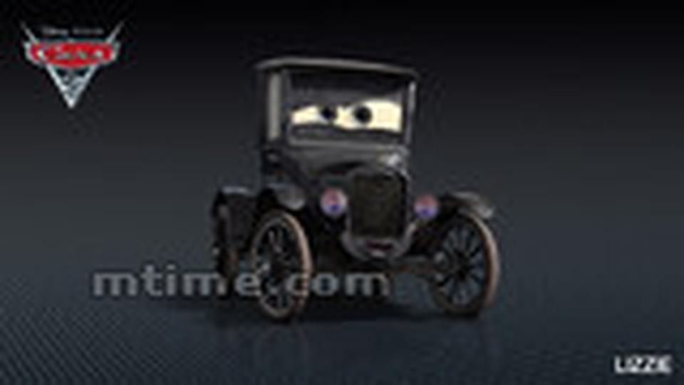 LizzieKatherine Helmond配音原型: 1923版福特T型两门轿车最高时速: 不详0-60 英里/小时: 不详Lizzie在续集中戏份并不多，她甚至不知道麦坤离开去参加了世界杯大赛。