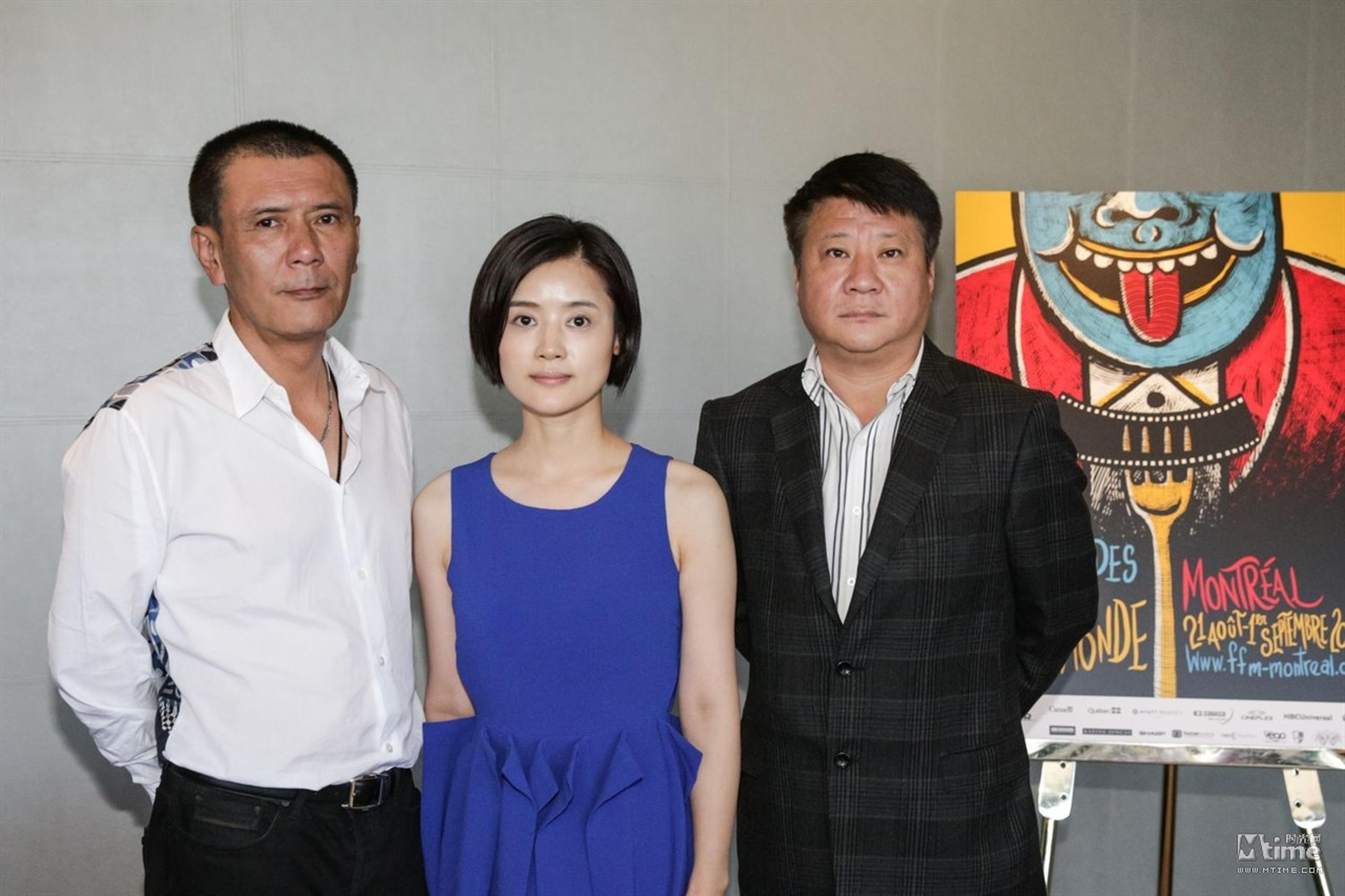 《打工老板》男主角姚安濂、女主角汤嬿、导演张唯出席发布会