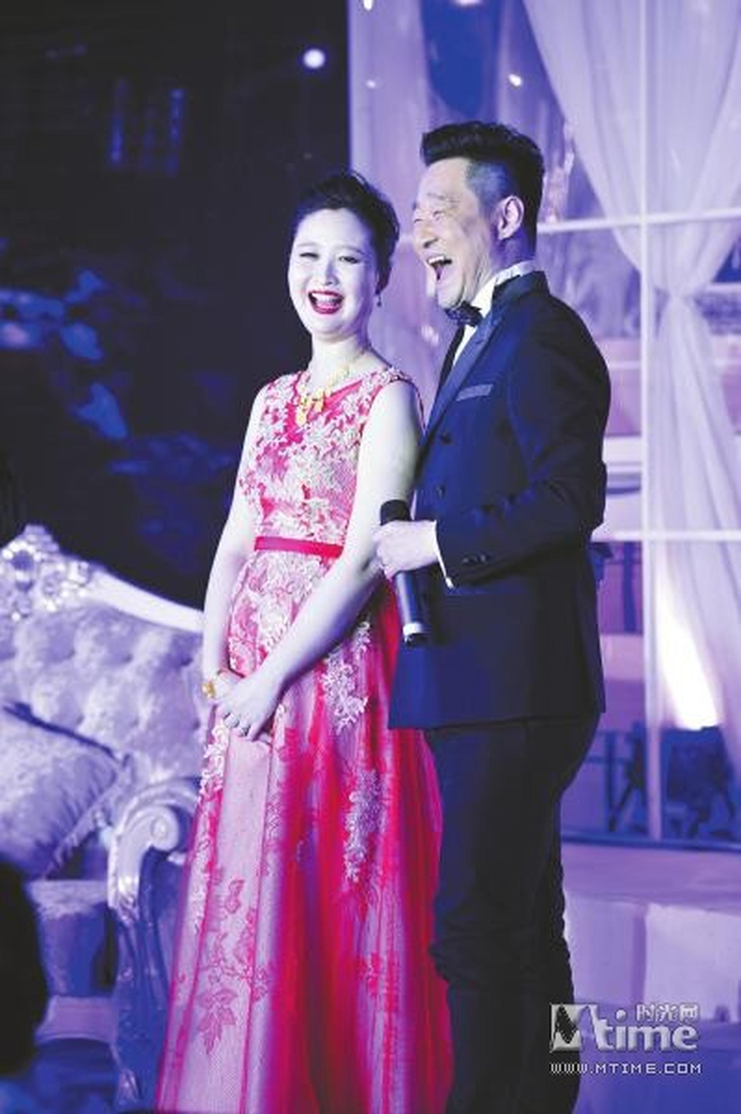 东京影帝王景春与李晶结婚典礼。