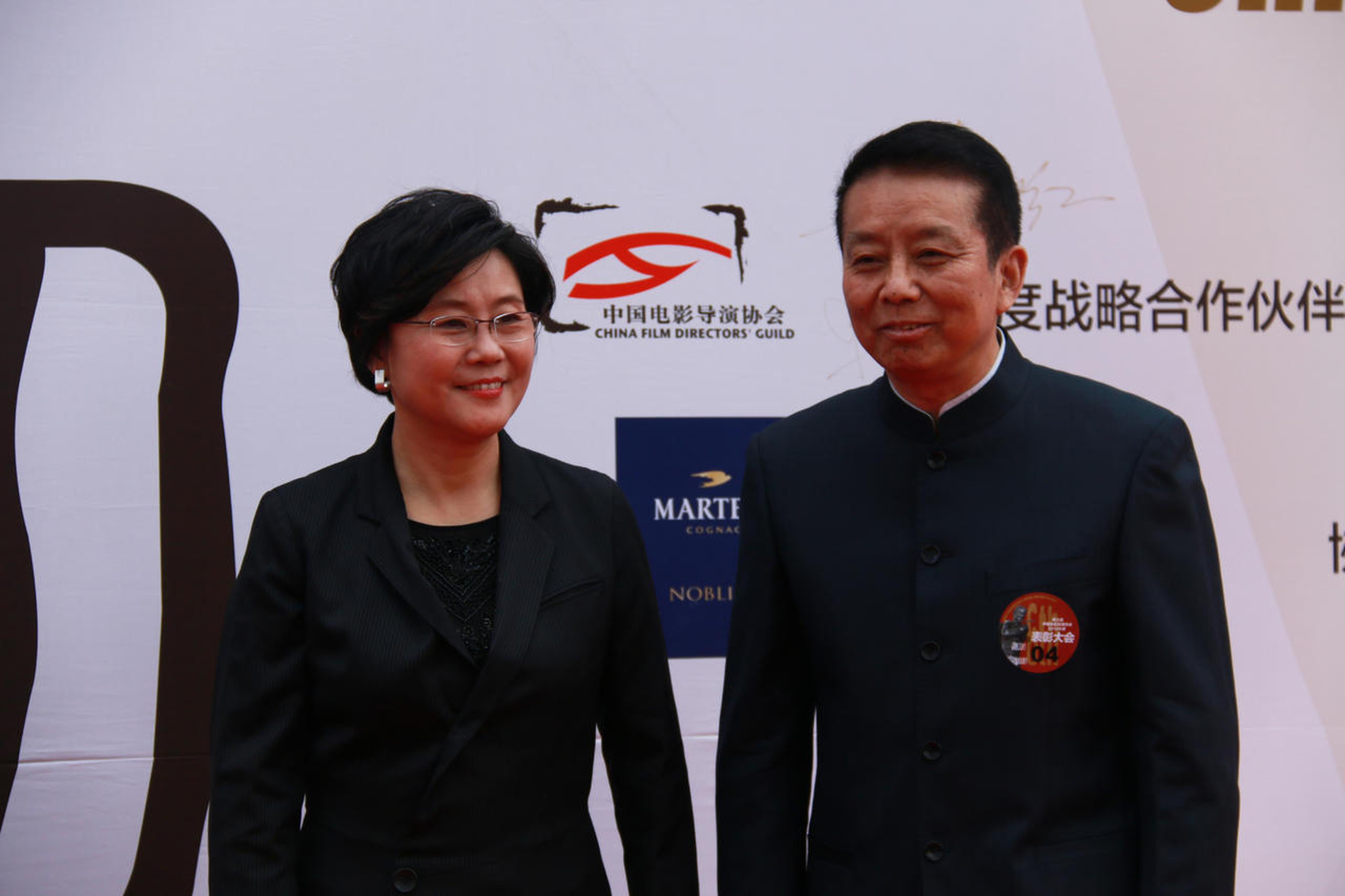 会长李少红与黄建新。