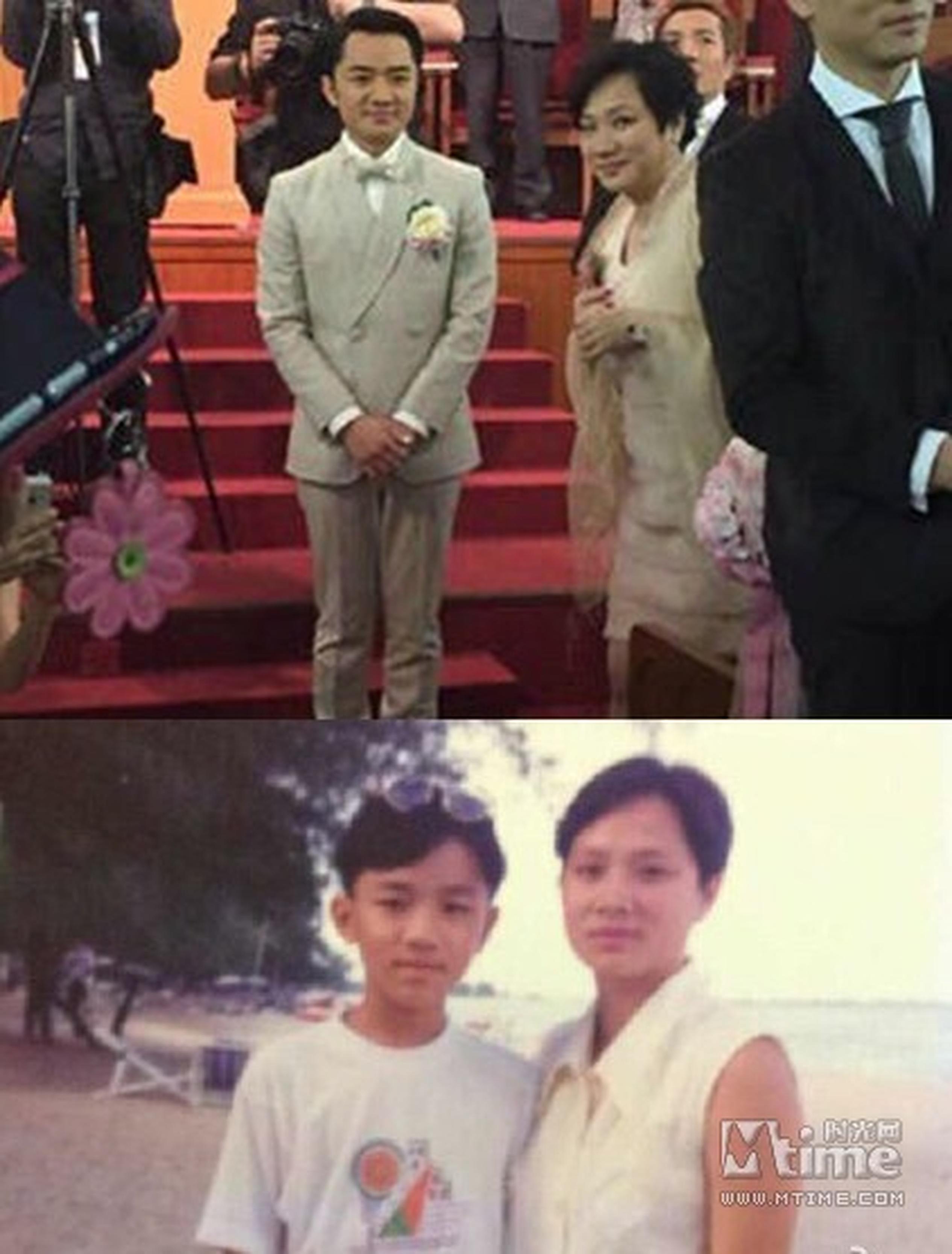 搞怪的王祖蓝母亲节也不忘与妈妈开玩笑：母亲节快乐！想说你不是我母亲都不行！不，还有一个可能，你是我姐姐！她漂亮吗？青春吗？