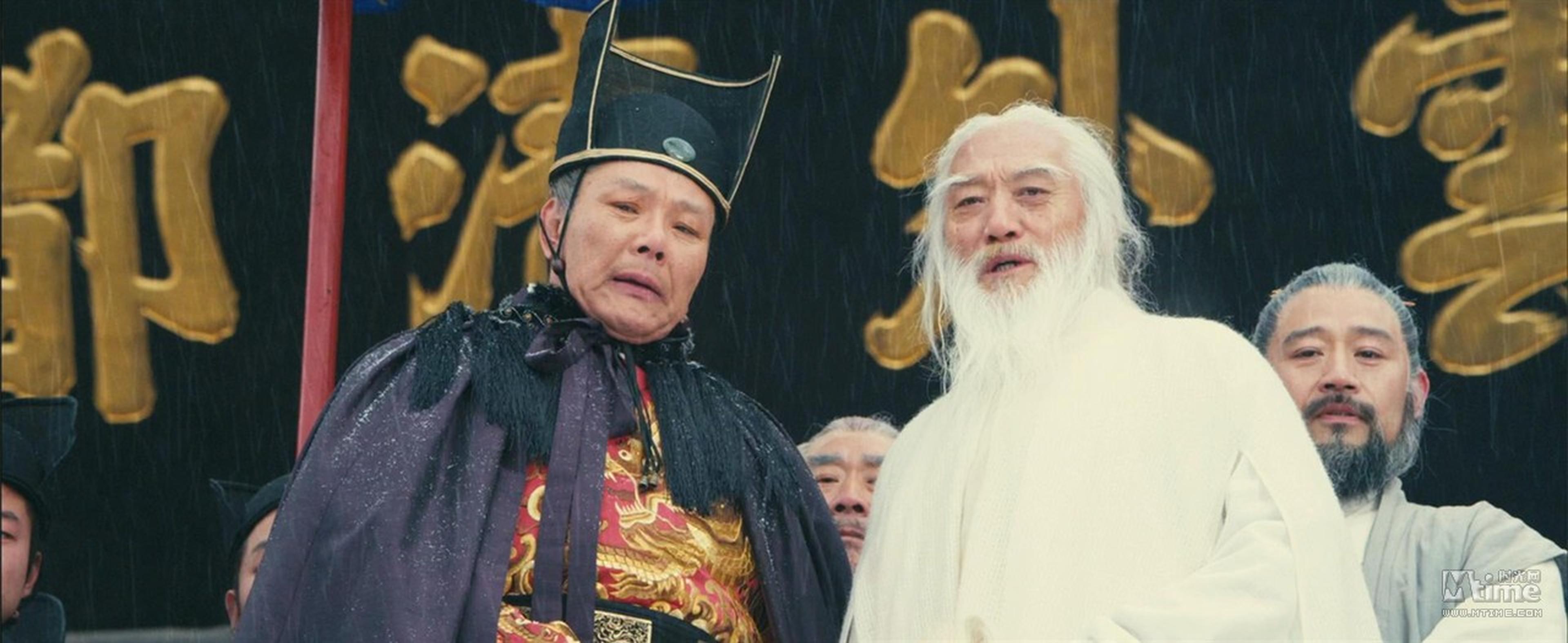 于老前辈最后一部银幕作品《白发魔女传之明月天国》中饰演紫阳道长