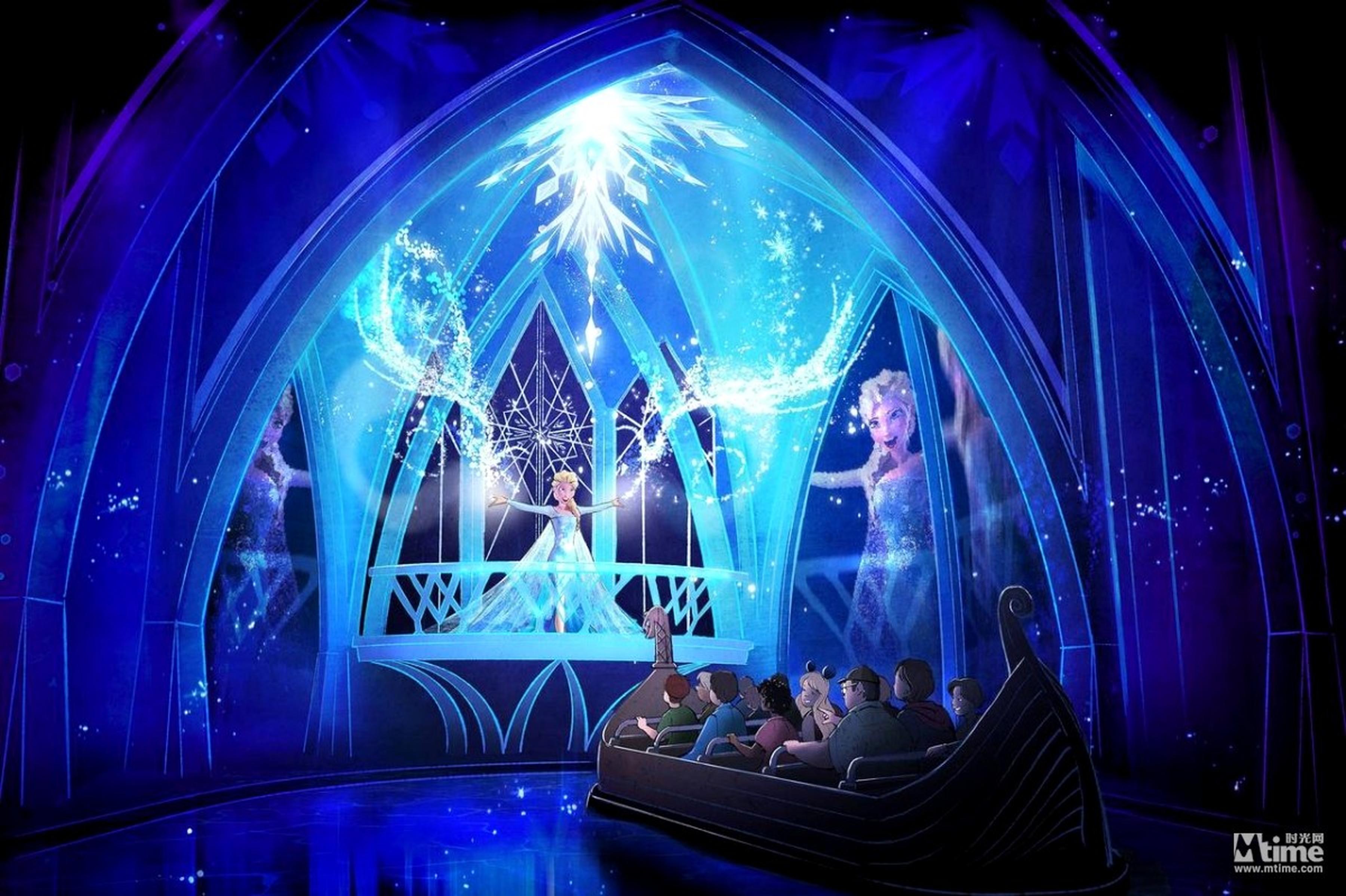 冰雪奇缘主题Frozen Ever After项目的概念图