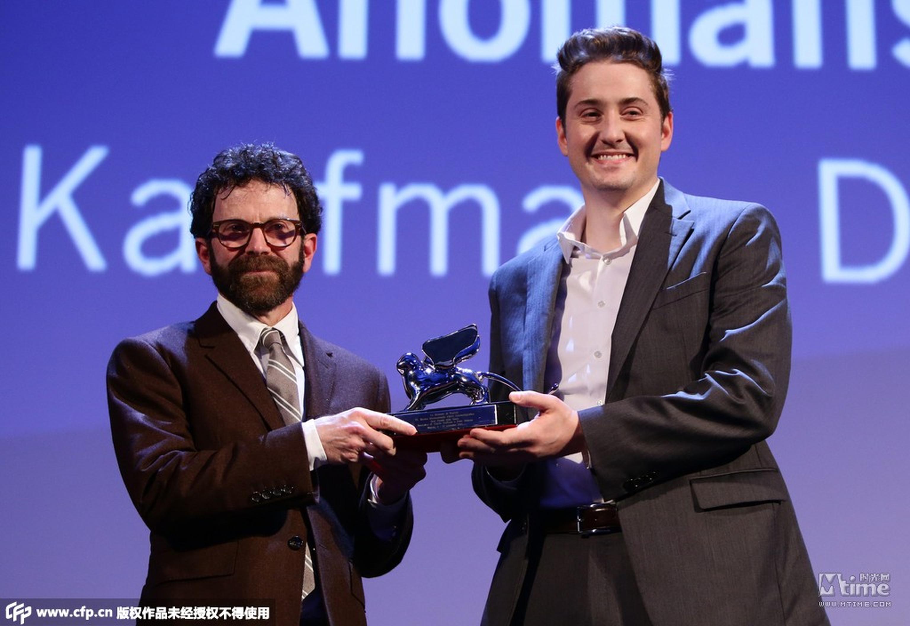 杜克·约翰逊、查理·考夫曼凭借动画电影《失常》获评审团大奖