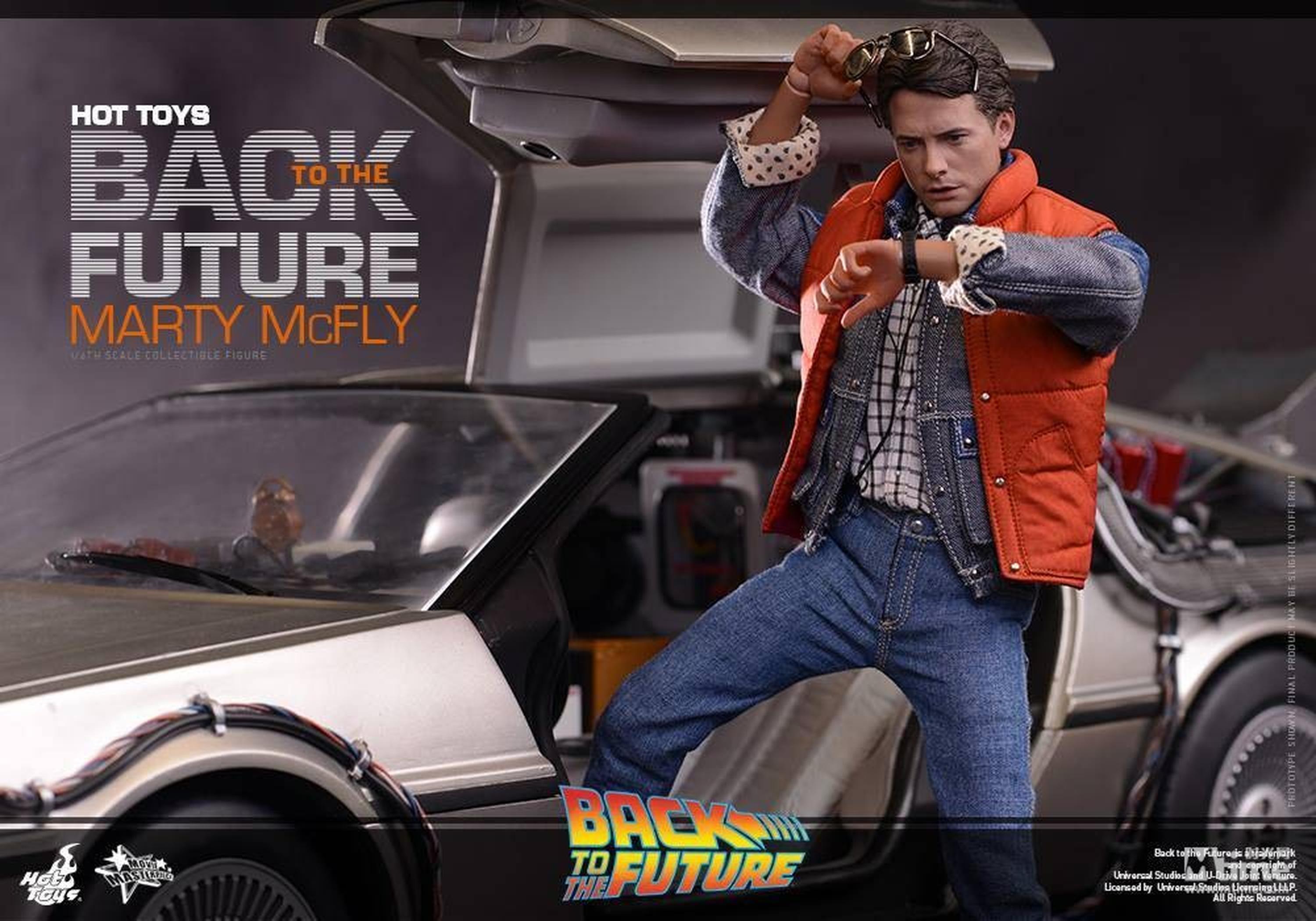 Hot Toys推出的《回到未来》马丁珍藏人偶搭配时光车