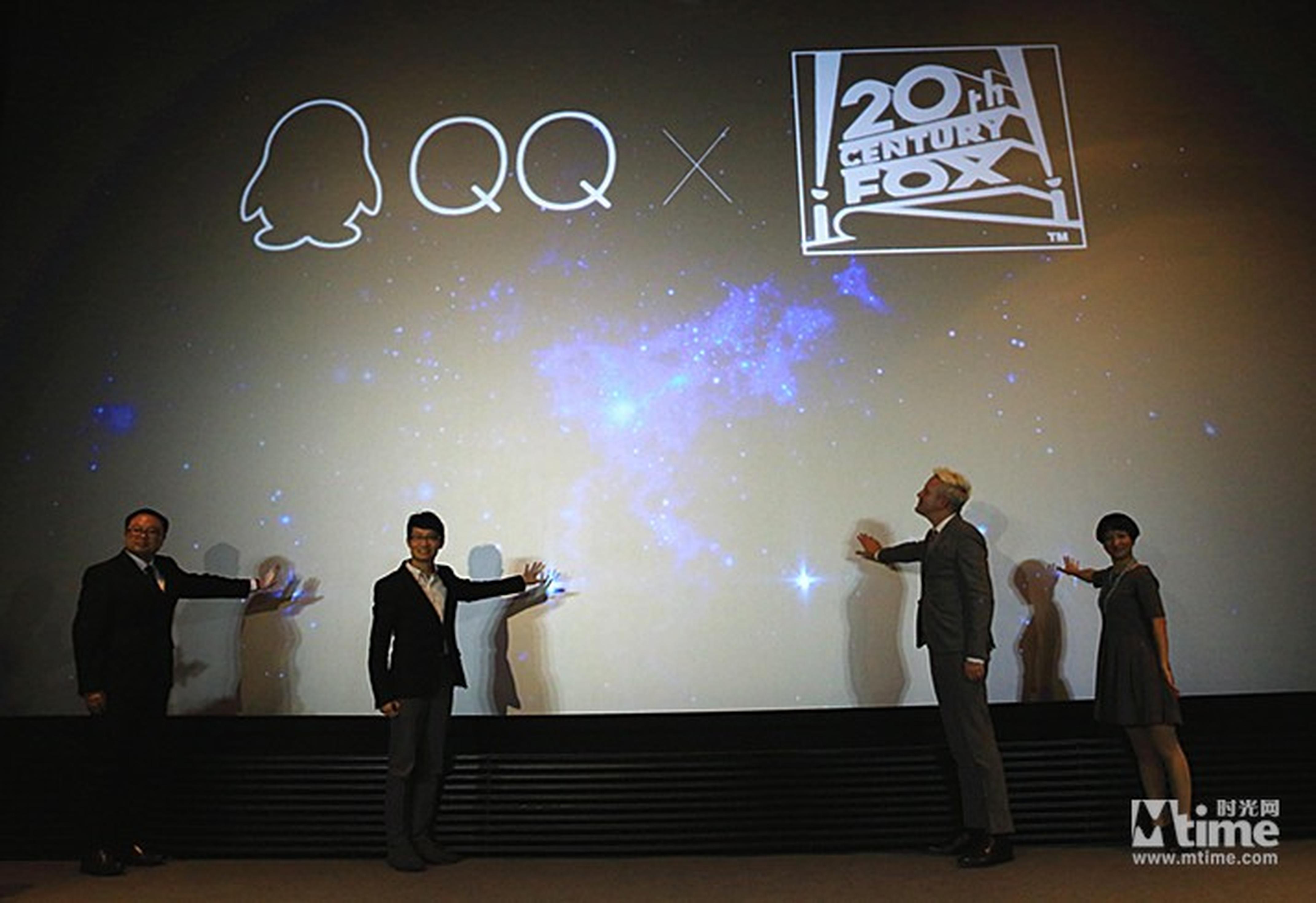 20世纪福斯高层与腾讯公司高层开启合作