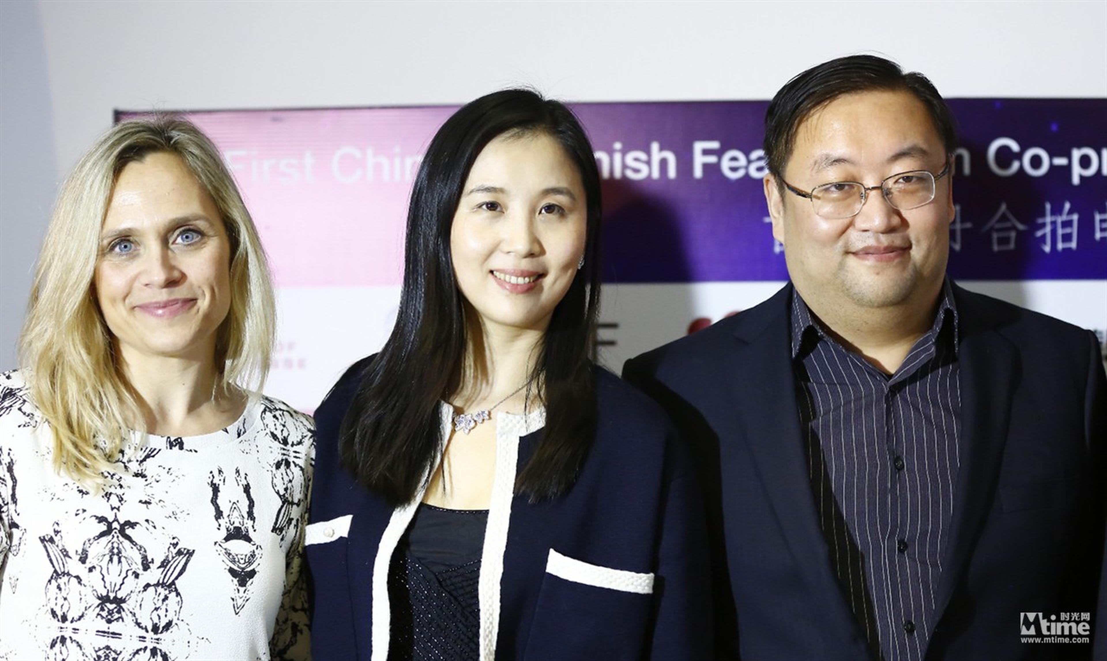Zentropa电影公司CEO Rikke Ennis、君舍文化传媒有限公司董事长钟丽芳、升维传媒董事长束焕