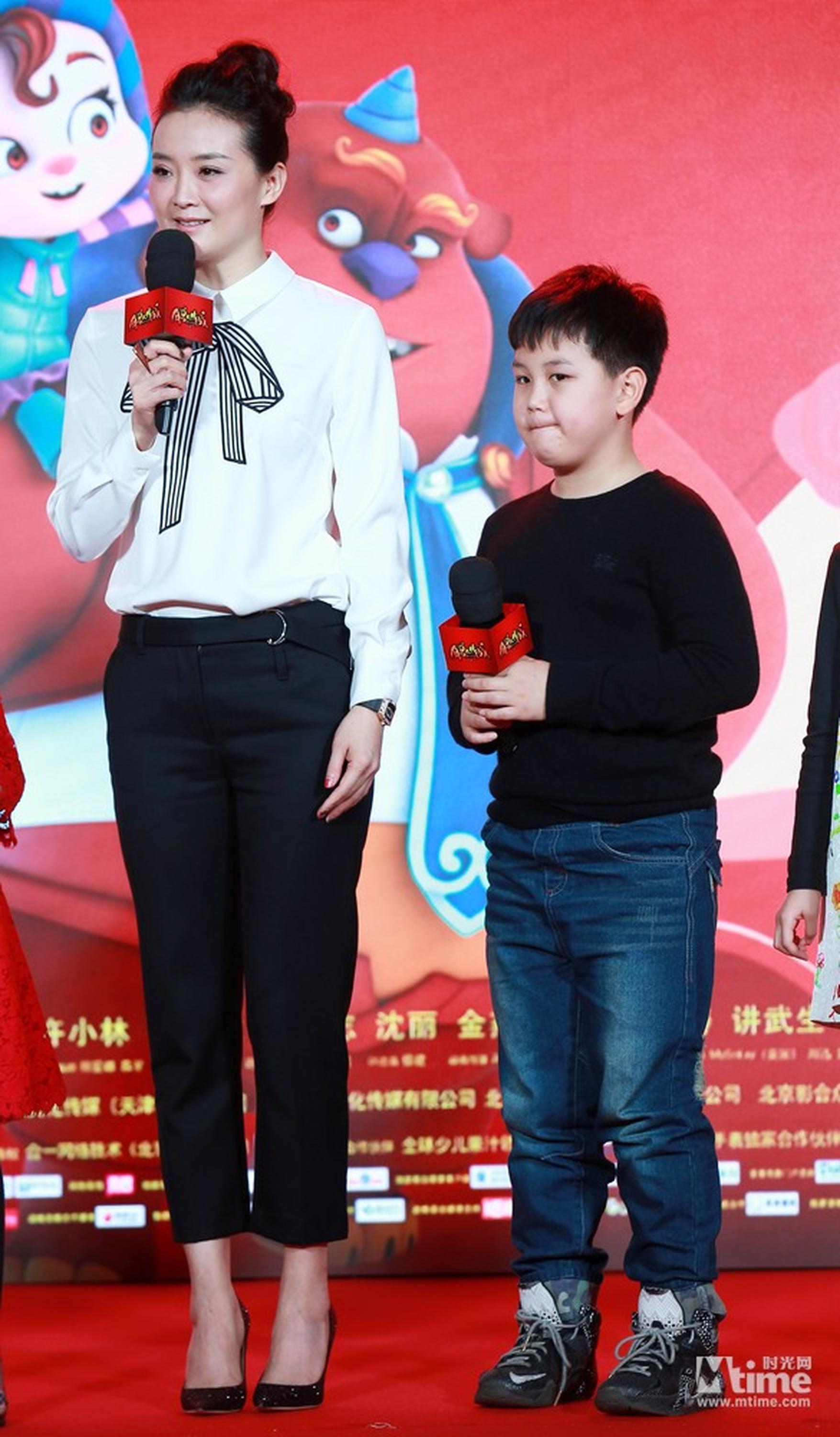 王艳母子