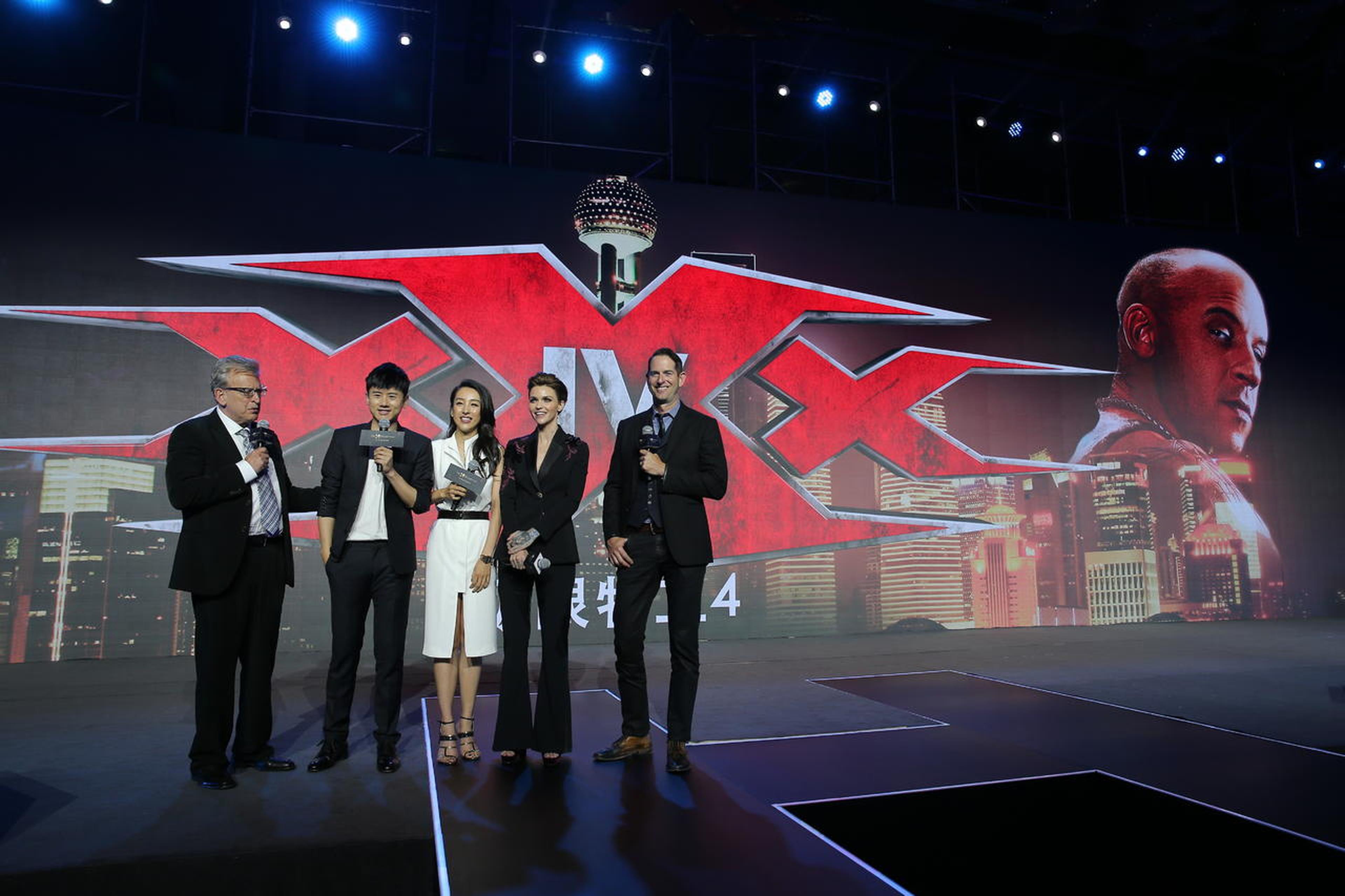 Ruby Rose、张杰助阵《极限特工4》启动