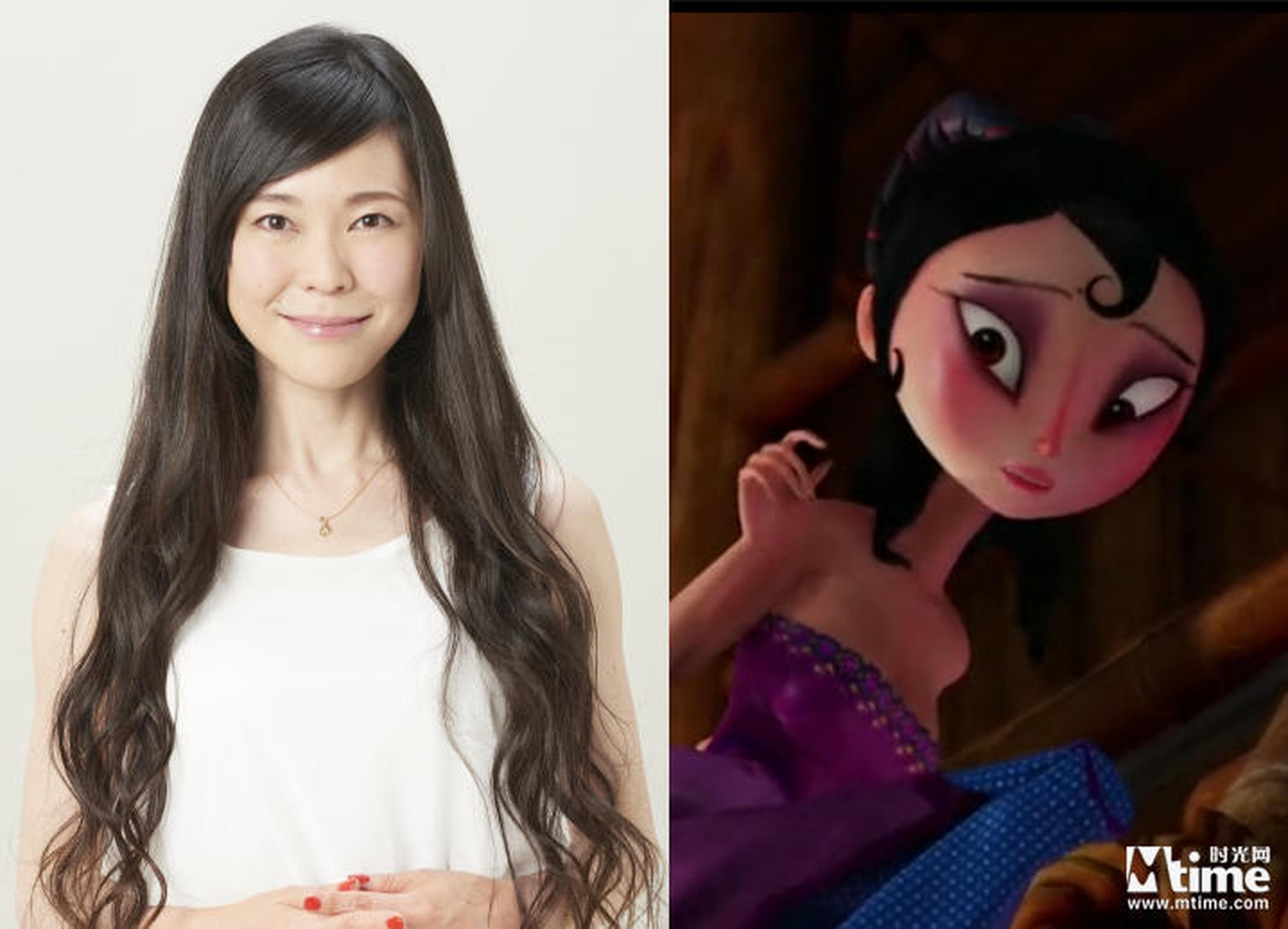 园崎未惠（女山妖）主要从事配音、动画、旁白解说工作，也曾出演舞台剧，活跃在诸多领域。主要配音作品：《星际穿越》（艾米莉亚•布兰登）、《机器人总动员》（伊芙）、《剧场版火影忍者：染血的囚徒》（龙舌）