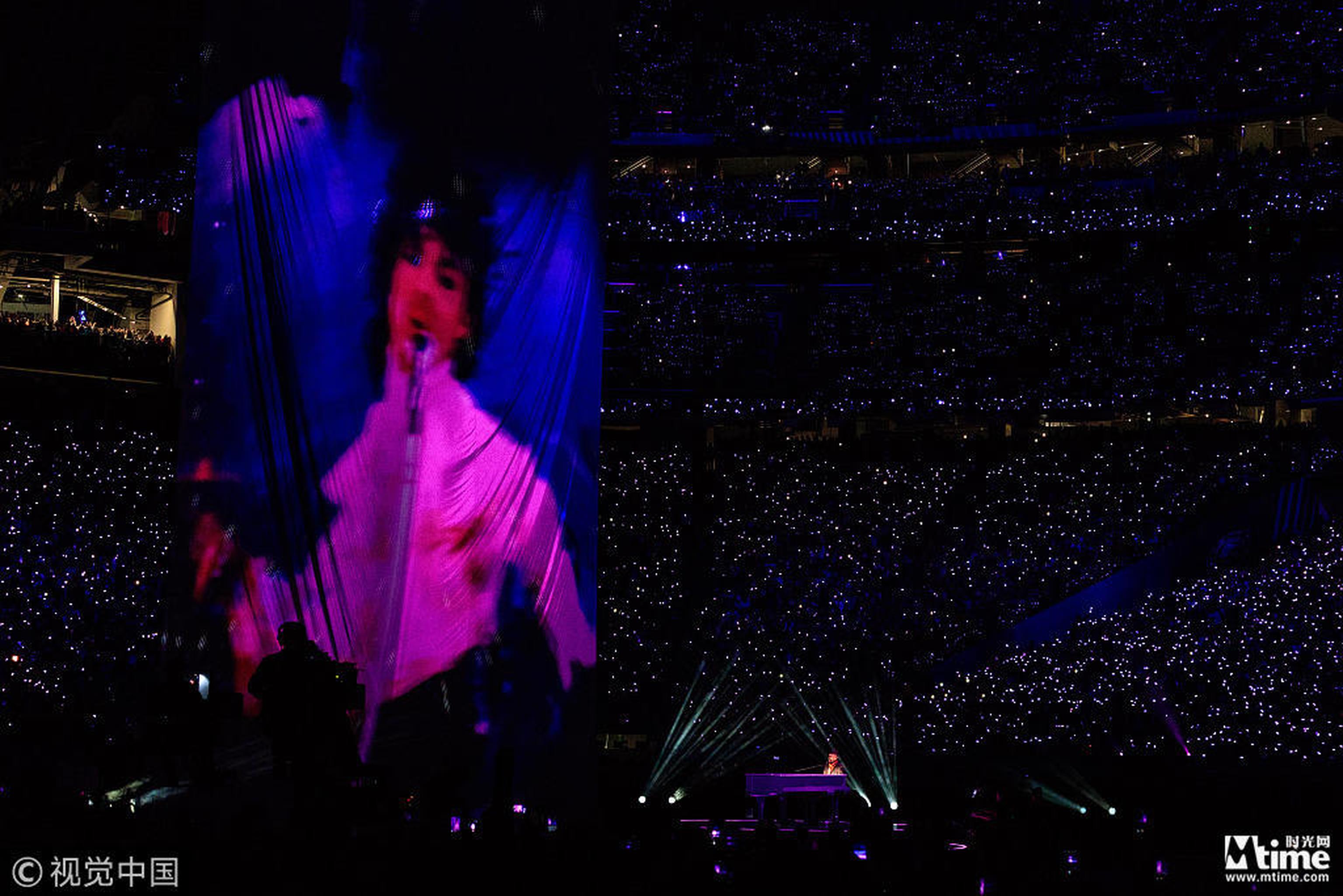 致敬已故歌手Prince