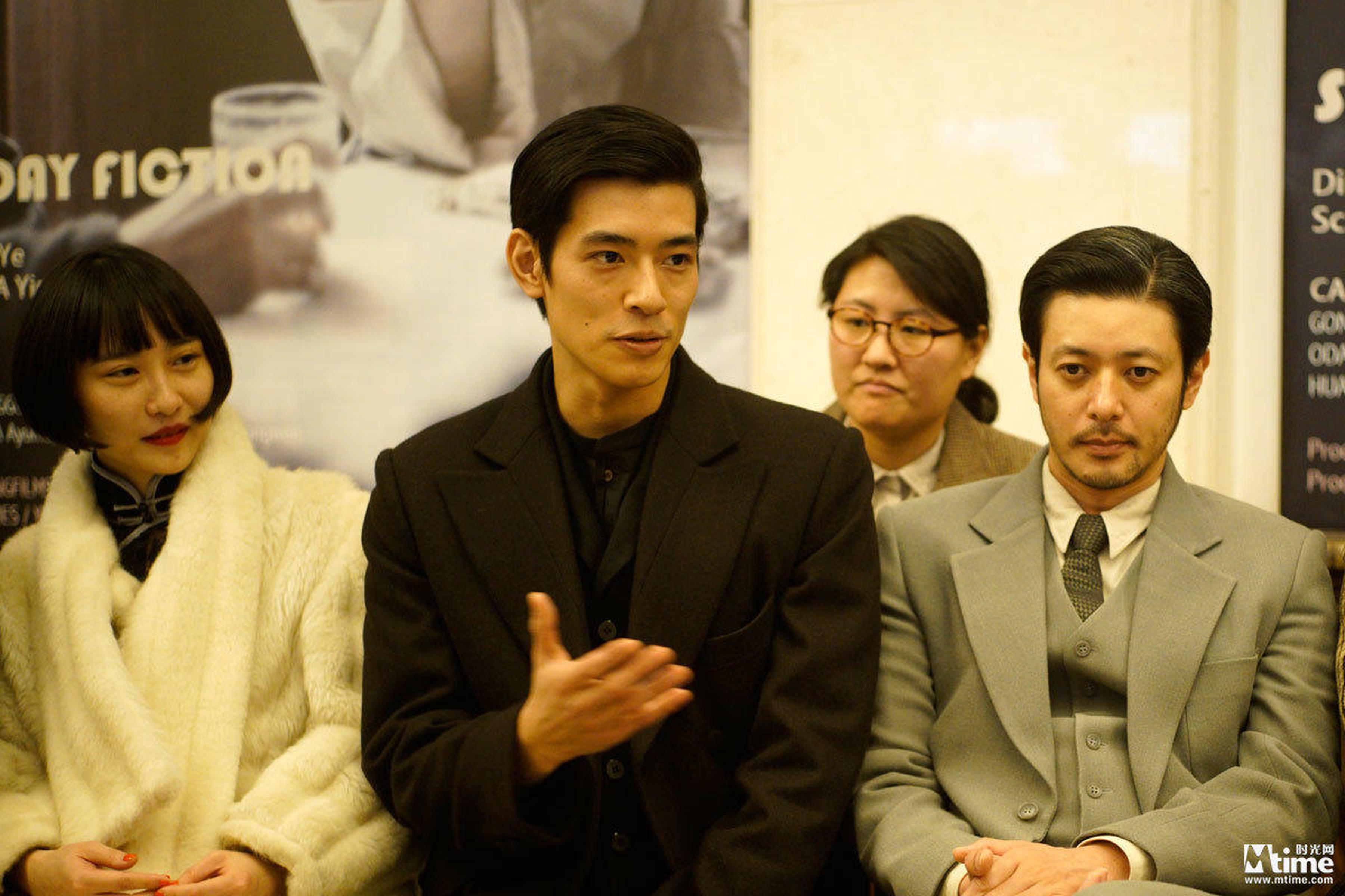 黄湘丽、中岛步、小田切让。小田切让说：“我想和全世界的著名导演合作，娄烨导演也是我最想合作的导演之一。”