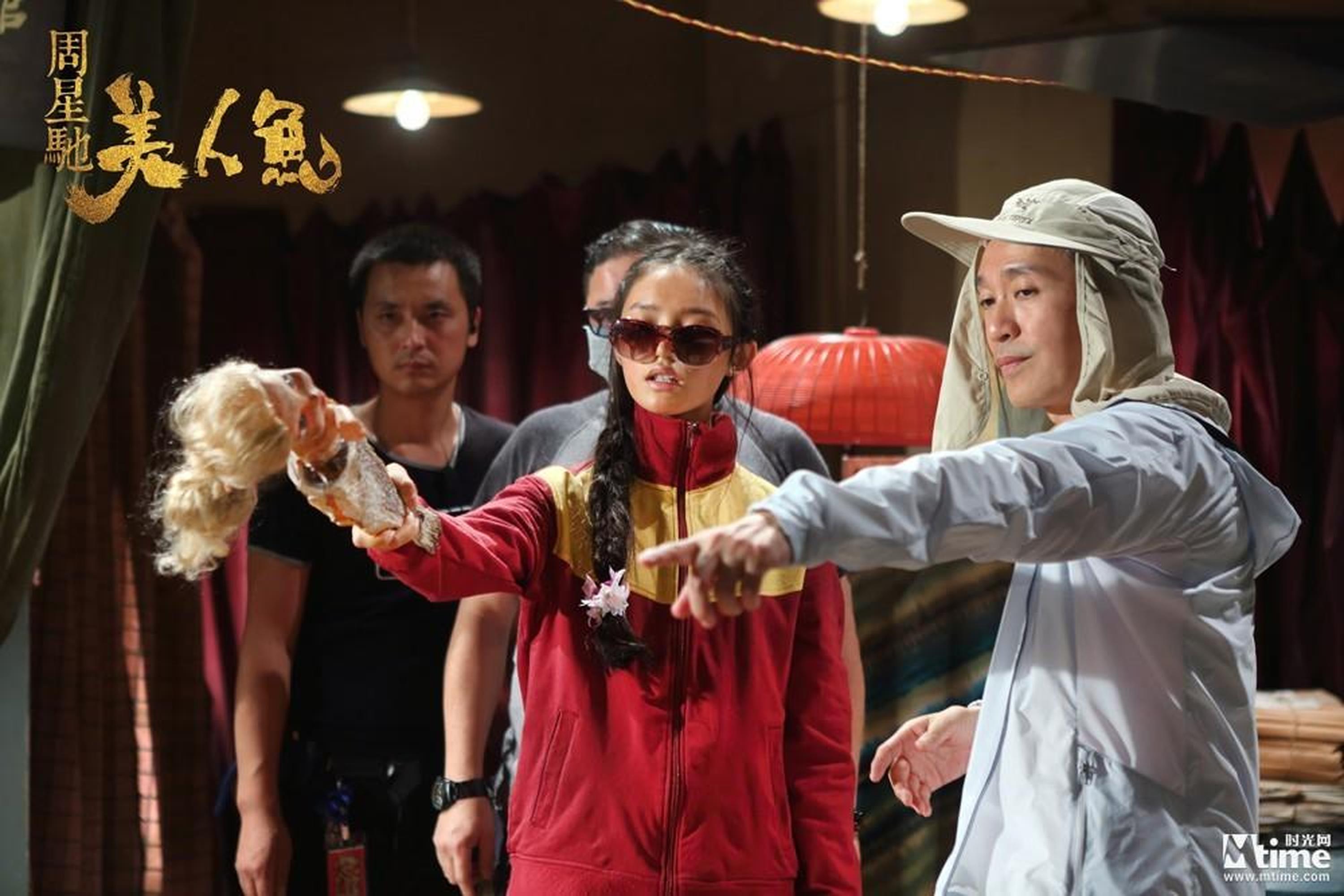 《美人鱼》片场照