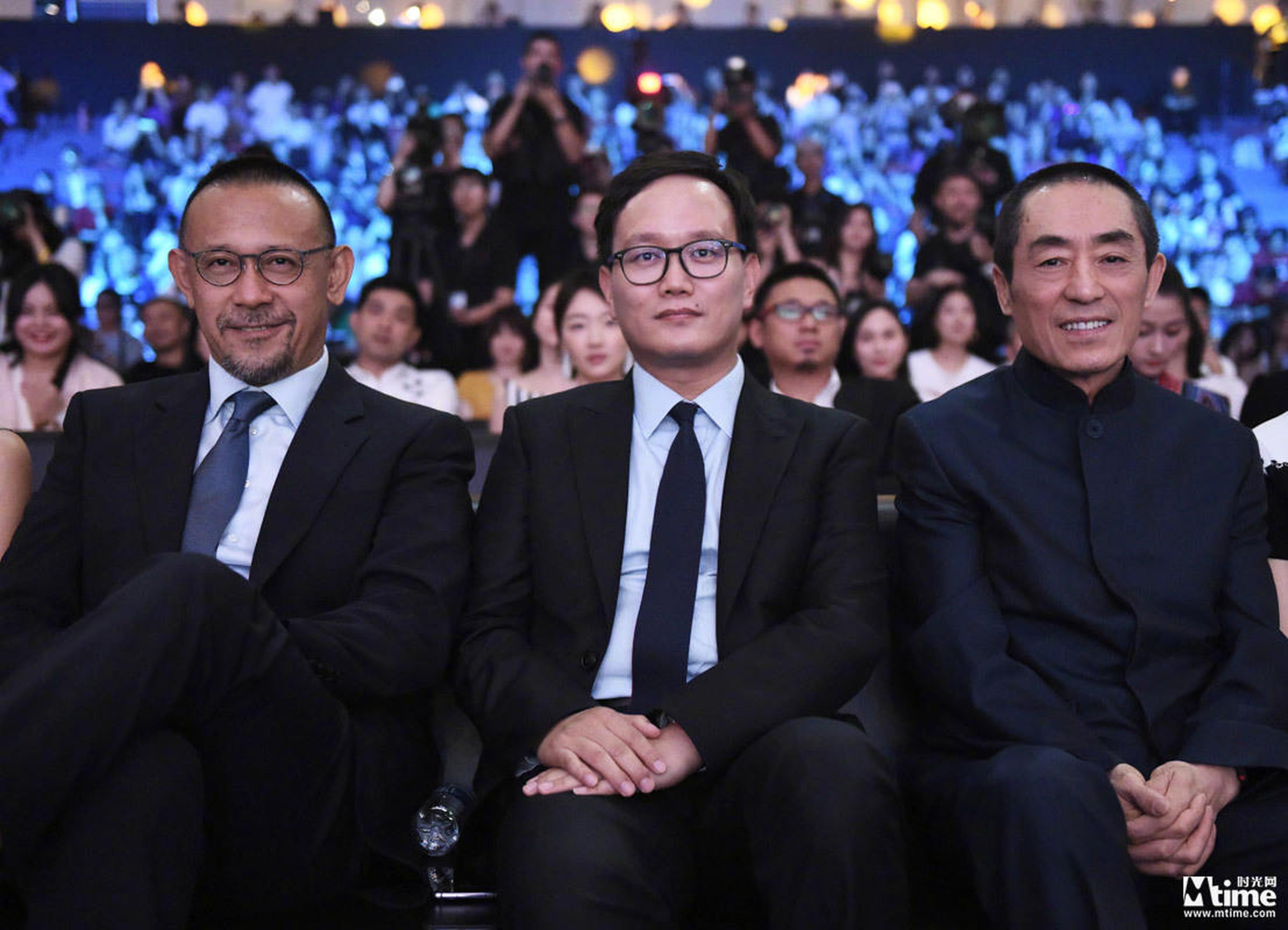 姜文、张艺谋与新浪微博CEO王高飞