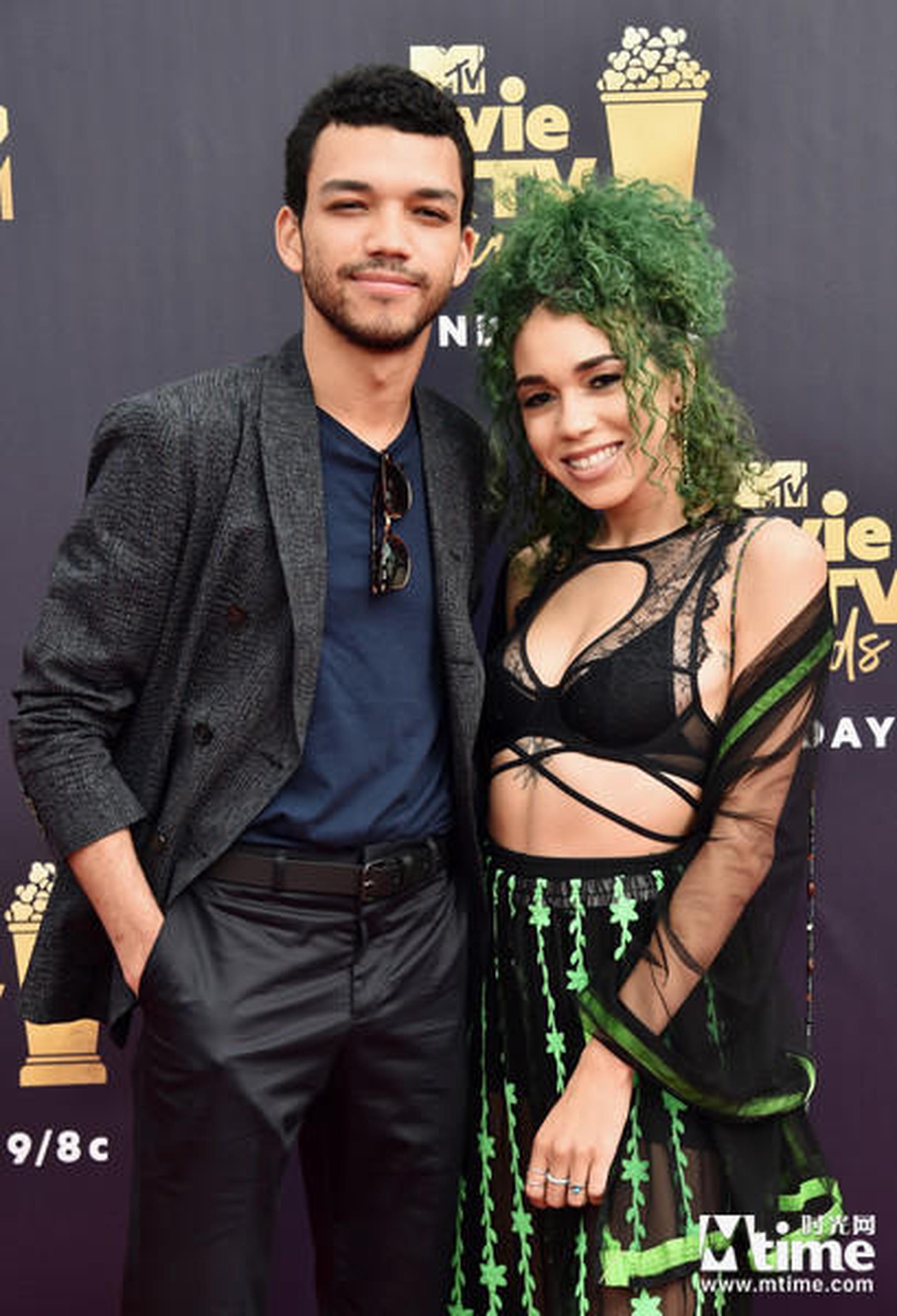 Justice Smith, Cameo Adele，2018MTV电影大奖红毯