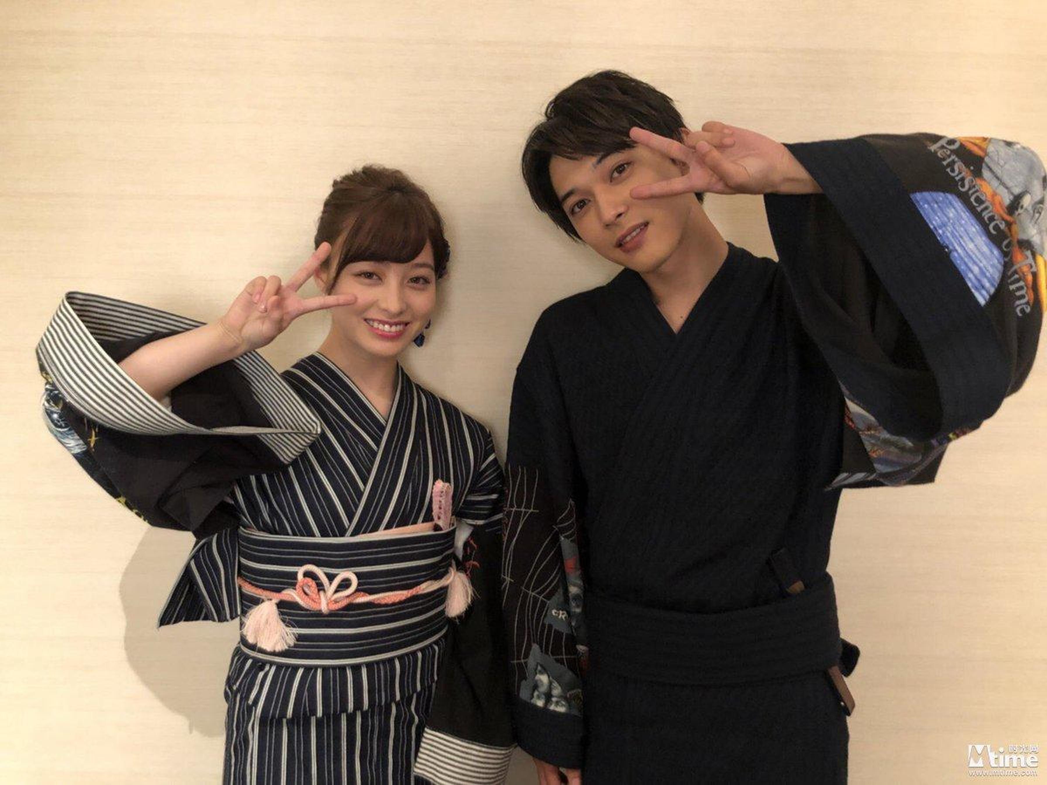 后台。桥本环奈和吉沢亮
