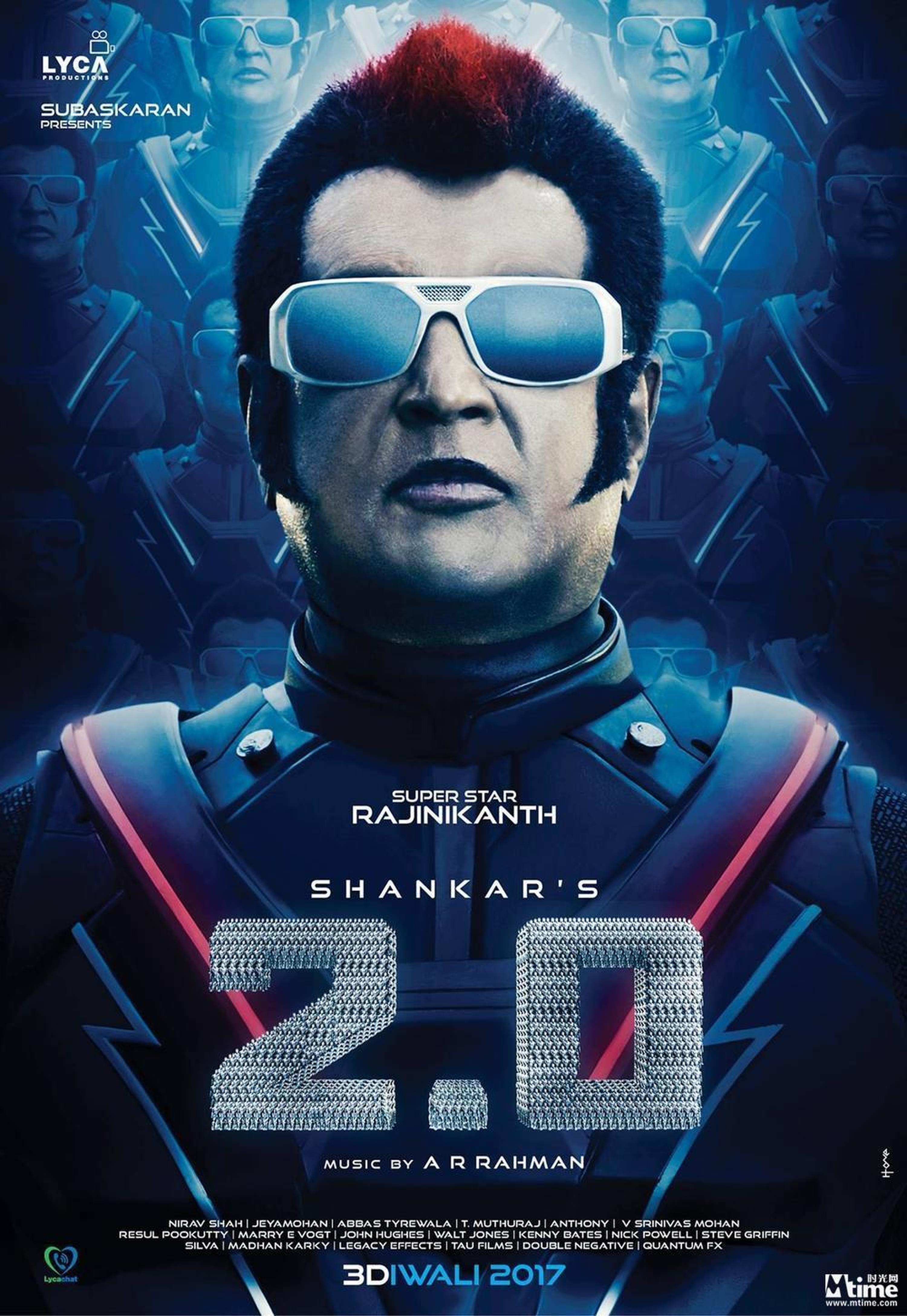 印度2018电影票房前五（卢比）1、《宝莱坞机器人之恋2》56.5亿（约合8000万美元）