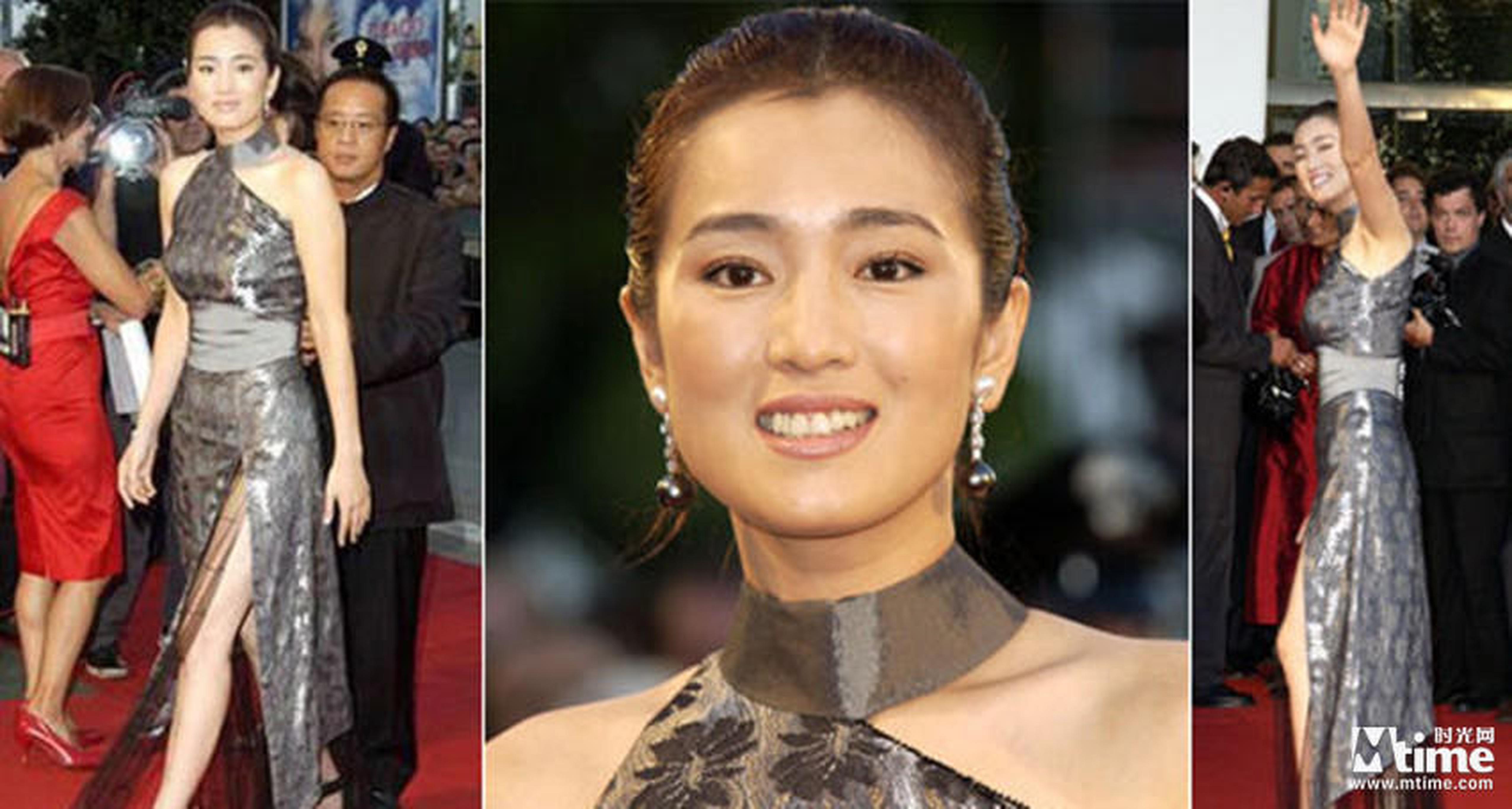 2002年，巩俐作为威尼斯电影节评委亮相红毯