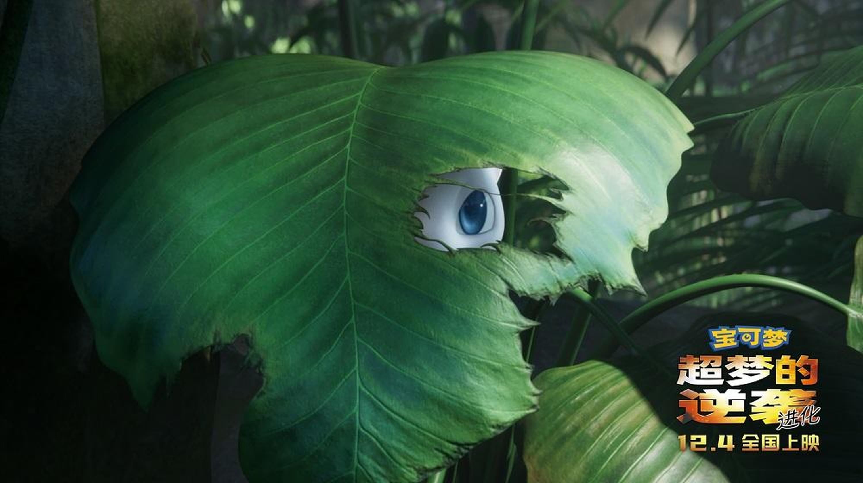 梦幻在树叶后偷窥