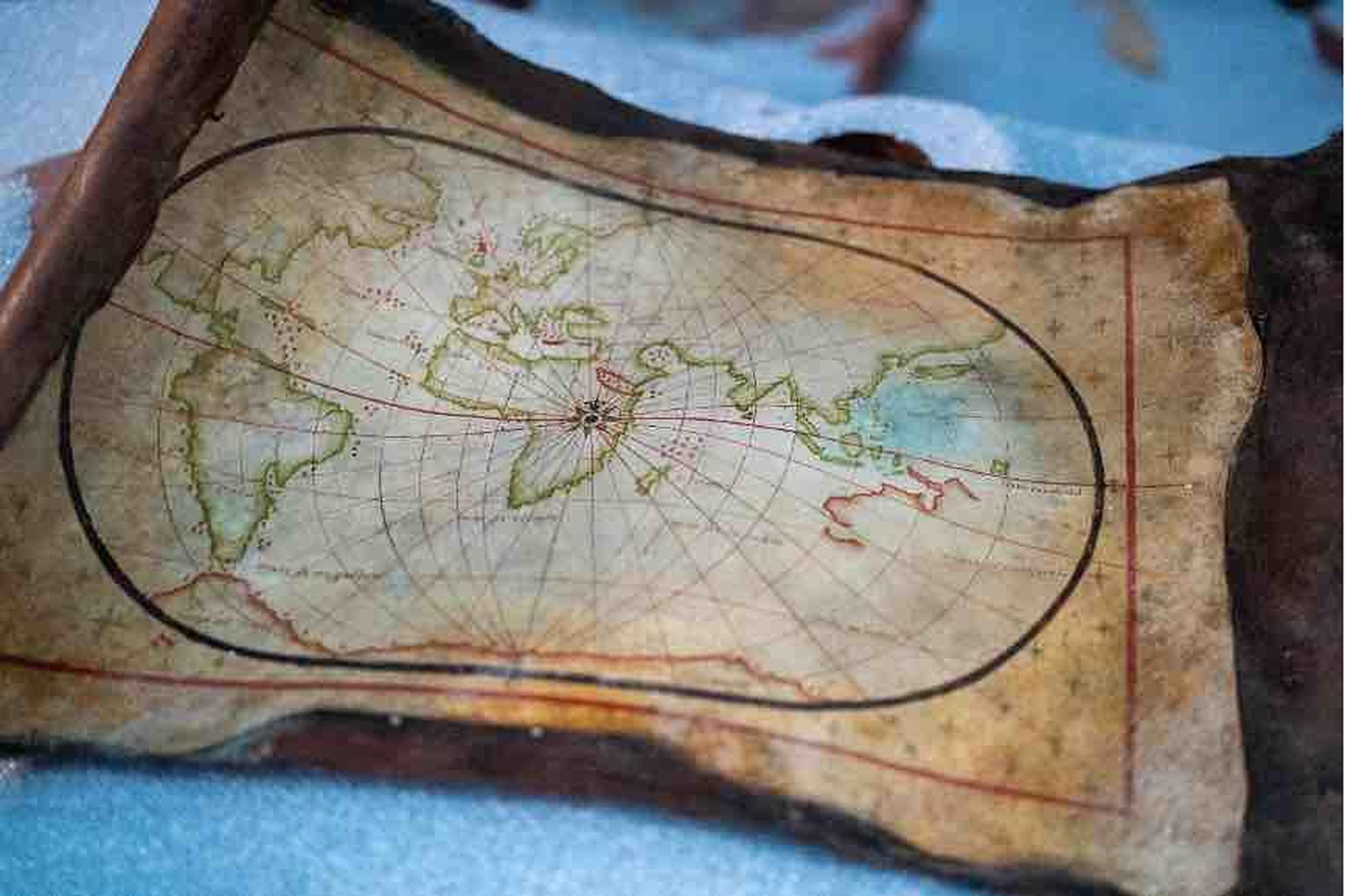 古旧的航海地图